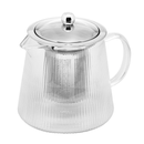 Chaleira de Vidro Borossilicato Lines com Difusor Aço Inox 750ml