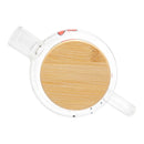 Chaleira de Vidro com Tampa de Bambu Heart 600ml