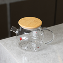Chaleira de Vidro com Tampa de Bambu Heart 600ml