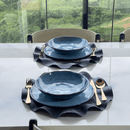 Faqueiro 24 Peças de Aço Inox Positano Rose Gold